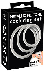 Ерекційні кільця Metallic Silicone Cock ring se