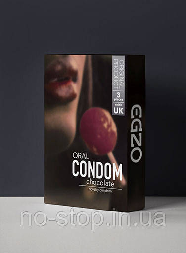 Презервативи EGZO Oral condom CHOCOLATE 3шт