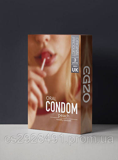 Презервативи EGZO Oral condom PEACH 3шт