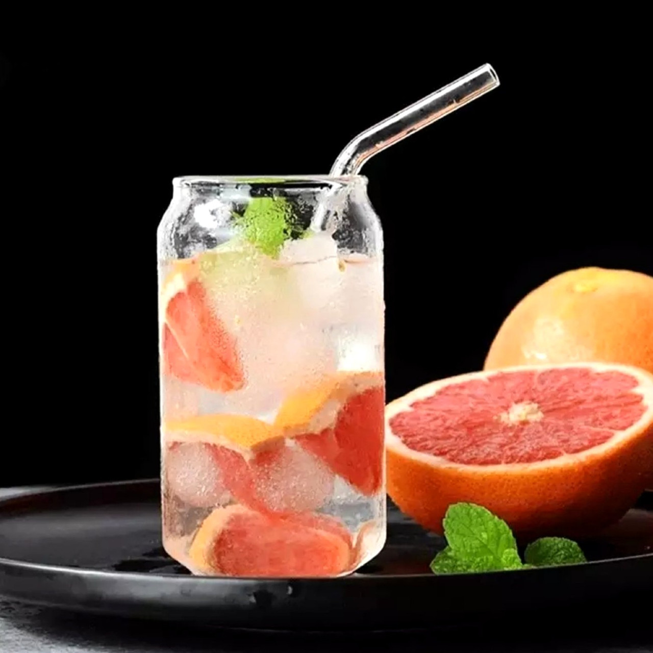 Стакан для коктейлів 350 мл З ТРУБОЧКОЮ, фото 1