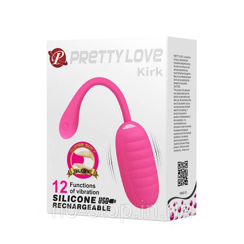 Віброяйце Pretty Love Kirk Pink, фото 1