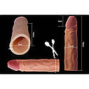 Насадка на член Pleasure X-Tender Penis Sleeve Flesh 1, фото 3