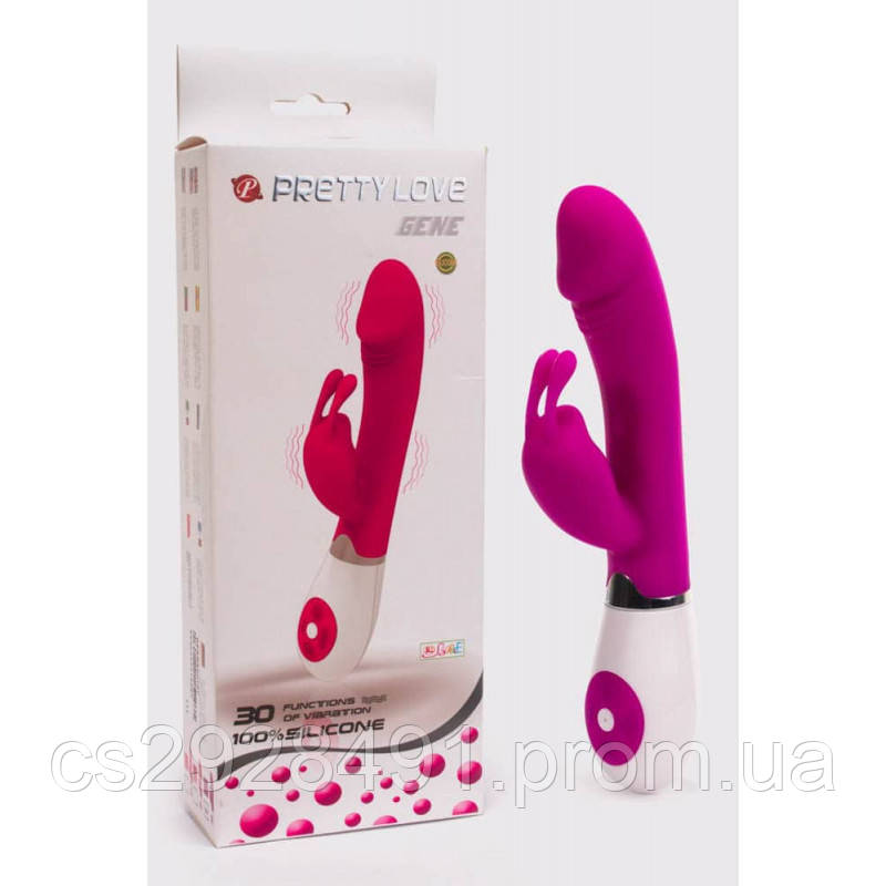 Вібратор з клітеральною стимуляцією Pretty Love Gene Purple