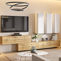 Вітальня BOX COLOR-F1 Дуб ОТ/Глянець глиняний сірий ТМ Міро-Марк