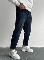 Модні МОМ Jeans, Мом джинси чоловічі вільні темно-сині Туреччина демісезонні