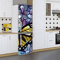 Виниловая наклейка на холодильник, бабочка, 180х60 см - Лицевая(В), с ламинацией