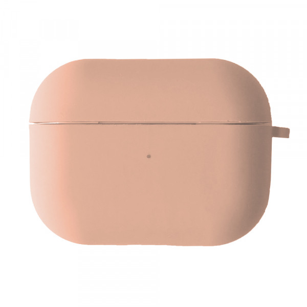 Чохол для AirPods Pro Silicone case Microfiber (з мікрофіброю) Pink sand