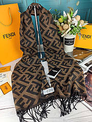 Кашеміровий шарф Fendi Фенді якість супер