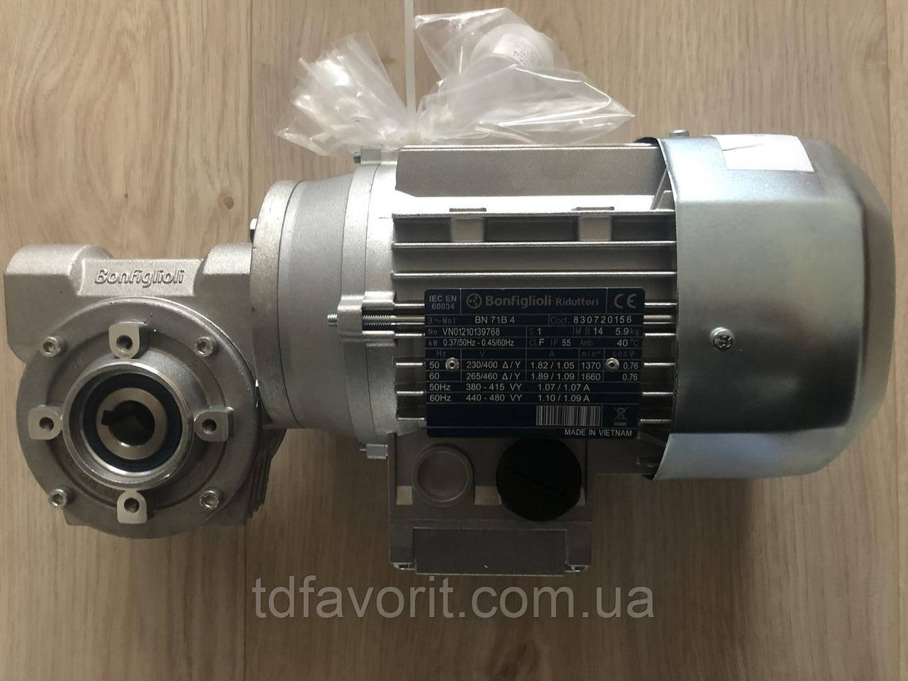 Мото редуктор червячный BONFIGLIOLI VF 44 P1 14 P71 B14 B3 + BN 71B 4 230/400-50 IP55 CLF B14