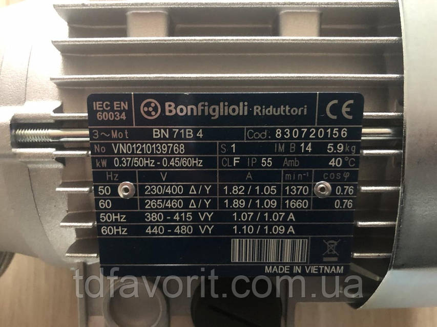 Мото редуктор червячный BONFIGLIOLI VF 44 P1 14 P71 B14 B3 +