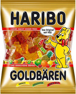 Цукерки желейні Haribo GoldBaren Золоті ведмедики, 100 г, жувальні цукерки Харібо