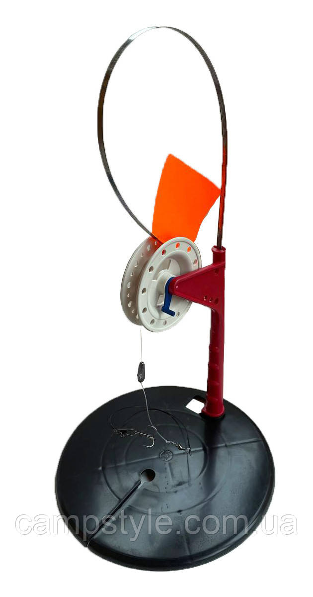 Комплект оснащених зимових жерлиць із фіксатором, 10 штук