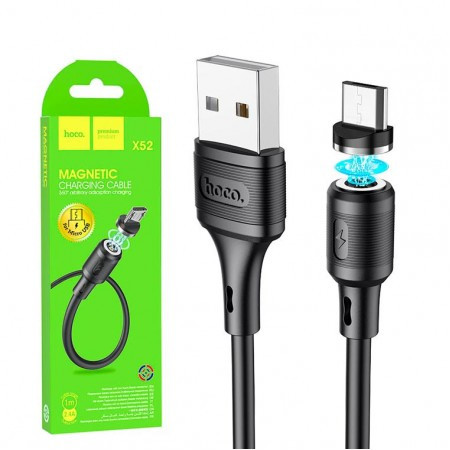Кабель магнітний Hoco X52 Sereno magnetic micro-USB 1м, фото 1