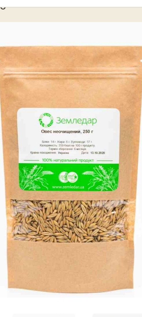 Купить ОВЕС НЕОЧИЩЕНИЙ 250г, цена 28 ₴ — Prom.ua (ID#1516380302)