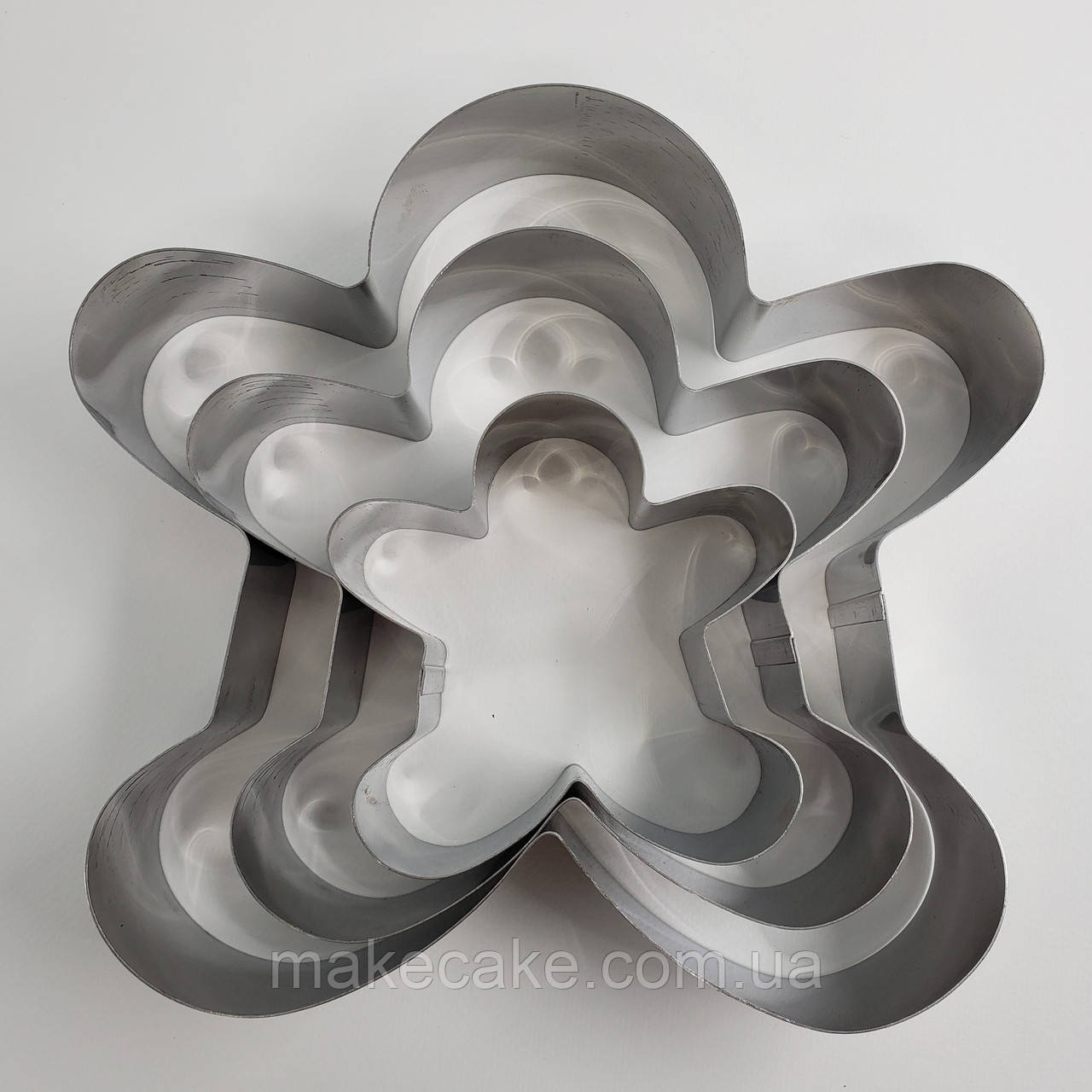 Набір залізних форм без дна Пряниковий чоловічок — 3 шт., фото 1