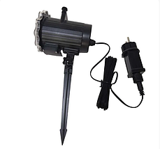 Новорічний вуличний лазерний проектор Сніжинки білі, фото 2