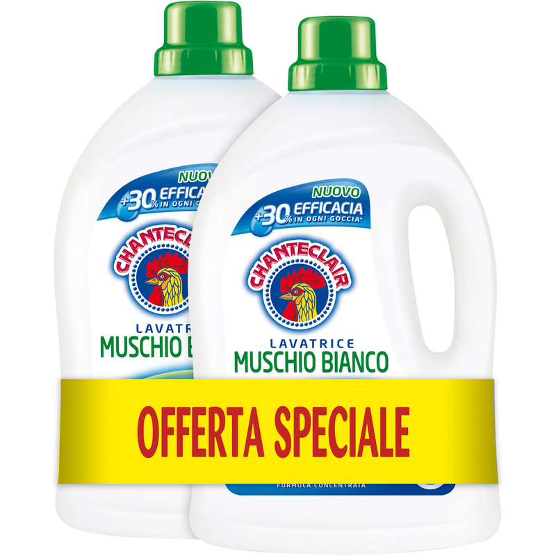 Гель для прання універсальної білизни Білий мускус ChanteClair 2,5 л 56 прань, фото 1