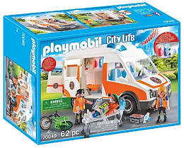 Плеймобіл карета швидкої допомоги Playmobil City Life 70049 Ambulance Rescue Vehicle