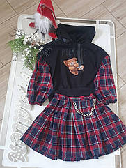 Гарний комплект для дівчаток — спідниця та світшот тм Madlen Розміри 158