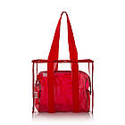 Прозора пляжна сумка-шопер Червоний