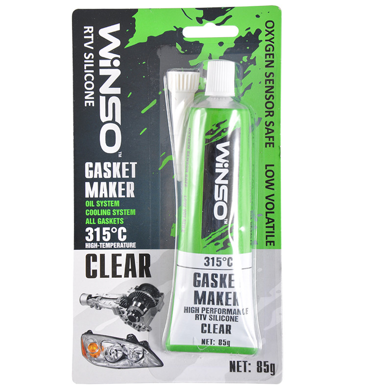 Високотемпературний герметик High-Temperature Gasket Maker +315⁰C прозорий 25г WINSO