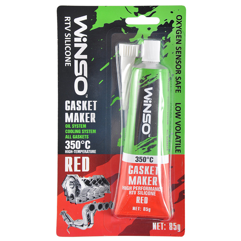 Високотемпературний герметик High-Temperature Gasket Maker +350°С червоний 25г WINSO