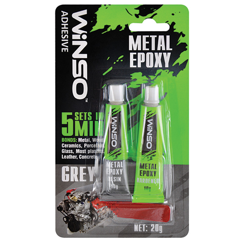 Епоксидний клей Metal Epoxy двокомпонентний 20г WINSO