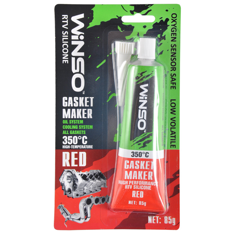 Високотемпературний герметик High-Temperature Gasket Maker +350°С червоний 85г WINSO