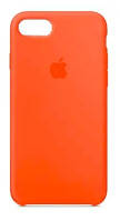 Силиконовый чехол с микрофиброй внутри iPhone 5 / 5S/ SE Silicon Case #13 Orange