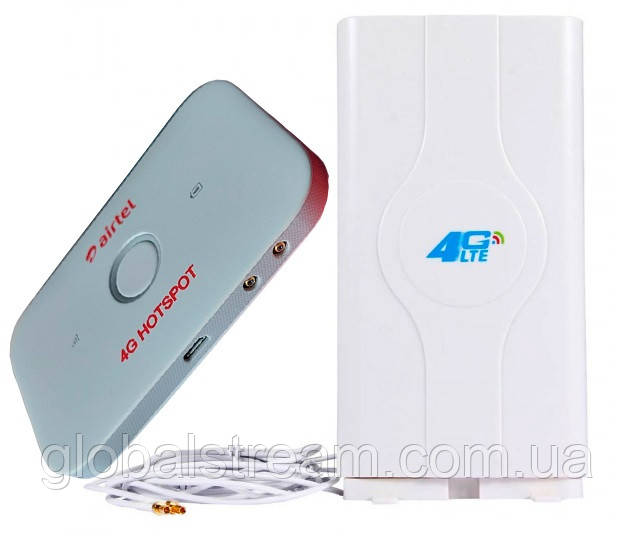 Комплект 4G+LTE+3G WiFi Роутер Huawei E5573-609+ Київстар, Vodafone, Lifecell з антеною MIMO 2×9dbi