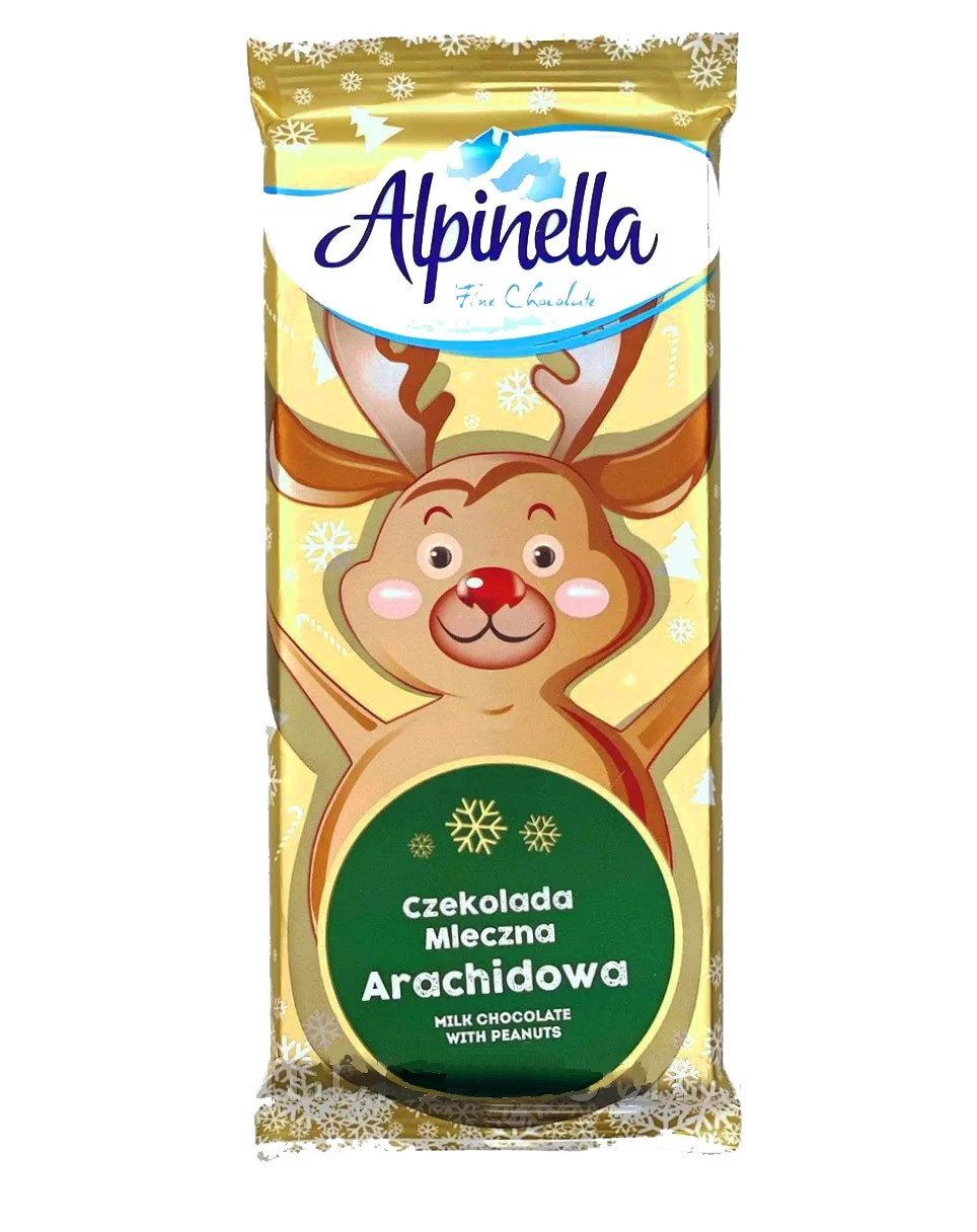 Шоколад Молочний Альпинелла з арахісом Alpinella Arachidowa 90 г Польща