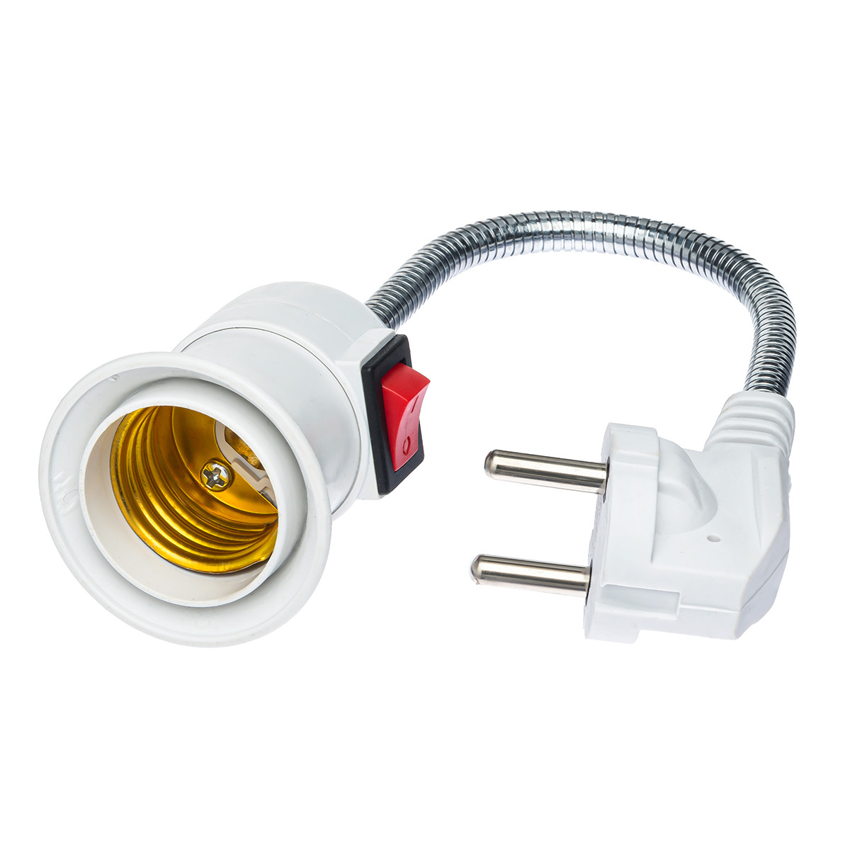 Патрон с вилкой и выключателем Гибкий Е27, 1034: продажа, цена в Киеве ...