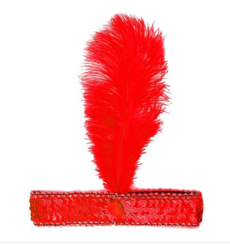 Пов'язка в стилі ретро Чикаго (червона) ABC