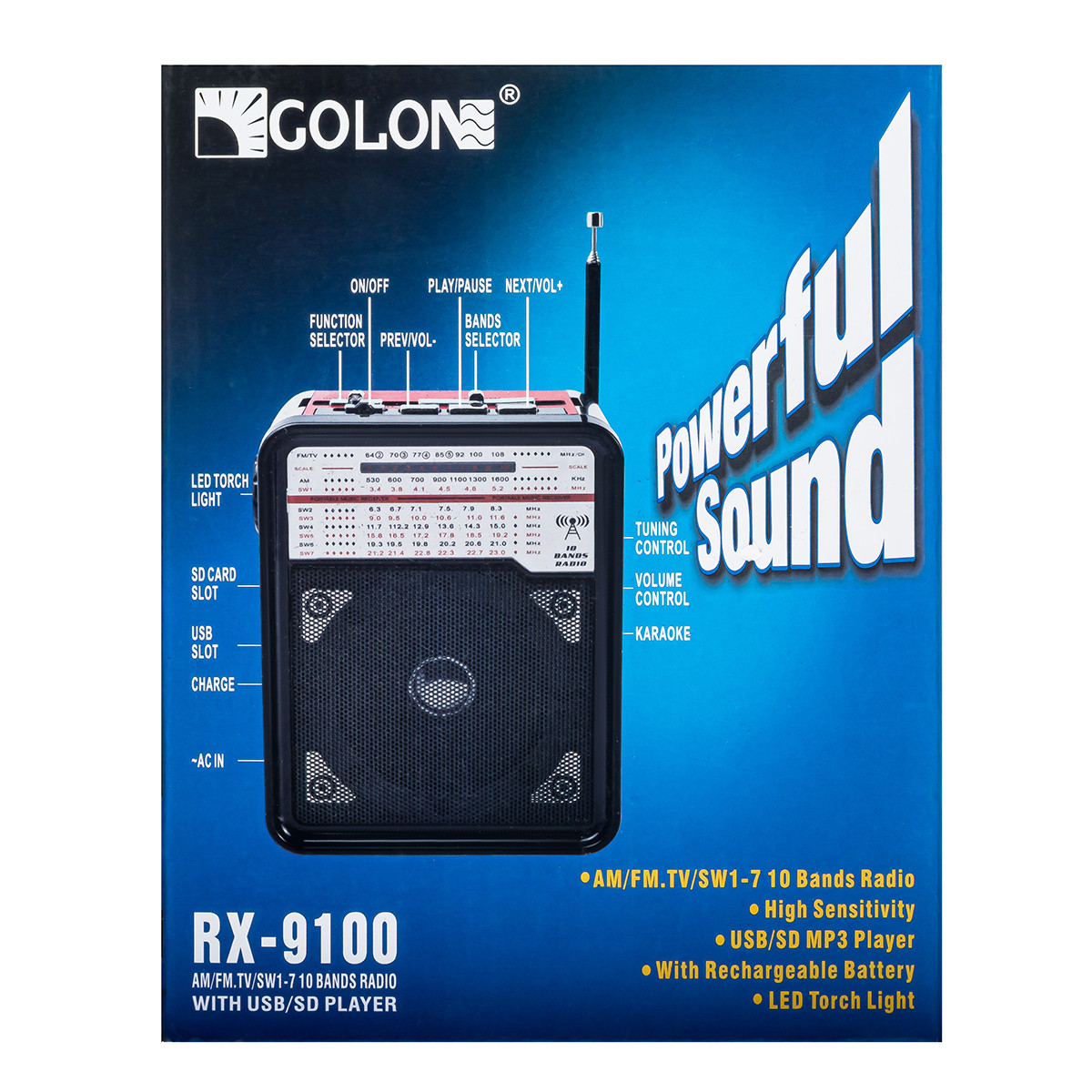 Радіоприймач Golon RX-9100