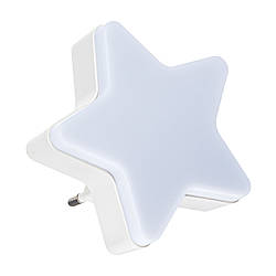 Нічник LED в розетку з вимикачем Зірочка YP-647 / DH-8