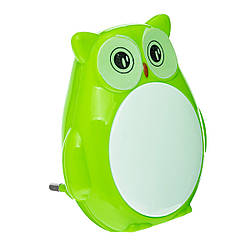 Ночник LED в розетку з вимикачем Сова / DH-13