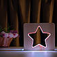Светильник ночник ArtEco Light из дерева LED "Звезда" с пультом и регулировкой цвета, двойной RGB, фото 5