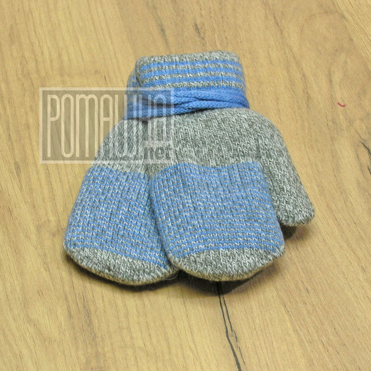 3-5 років 13 см зимові на махрі теплі подвійні в'язані дитячі рукавички для малюків хлопчика 8120 ГЛБ