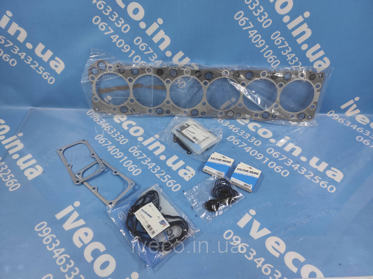 Верхній набір прокладок двигуна Iveco Stralis EuroTech EuroStar Cursor 10 500397664 D40537-00 02-34060-01