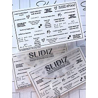 SLIDIZ №P660 Надписи - слайдер-дизайн на білій основі (на будь-який фон)