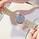 Годинники кварцові жіночі у каменях Swarowski сині, фото 2