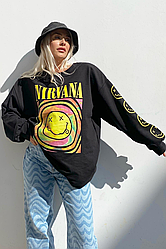 Світшот LOYS музика рок NIRVANA smile print XS