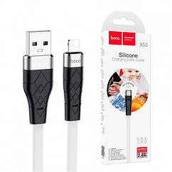 Кабель для синхронізації даних та зарядки Hoco X53 Angel від USB до Lightning Білий