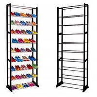 Полка для обуви вместительностью до 30 пар Amazing Shoe Rack Черный