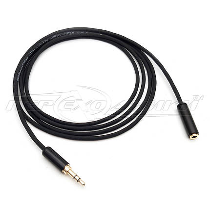 Аудіокабель подовжувач 3.5 mm jack у екрані, фото 3
