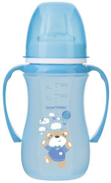 Кружка тренувальна EasyStart 240 мл -Sweet fun синя Canpol 35/208_blu