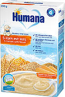 Молочная каша Humana 5 злаков с печеньем с 6 месяцев, 200г.(Хумана)