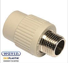 Перехід МРН d 25х3/4" WAVIN EKOPLASTIK (ЗОВНІШНЯ РІЗЬБА) SZE02525XX