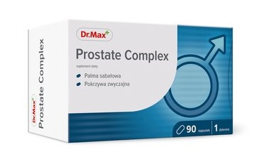 Prostate Complex Dr.Max екстракти Saw Palmetto, кропиви, лікопін, цинк, селен, мідь, 90 капсул