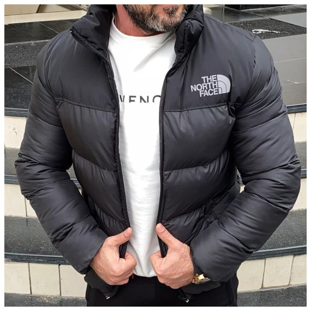 Мужская Зимняя Куртка The North Face 700 Утепленная Черная Куртка Зе ...